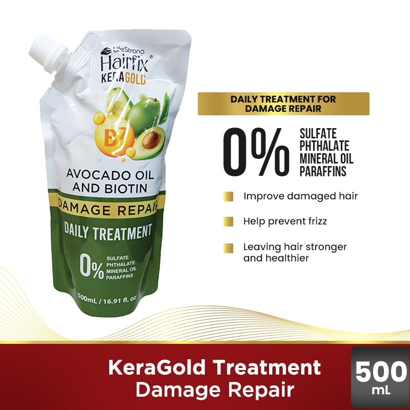 HAIRFIX Keragold Avocado Oil and Biotin Damage Repair Treatment 500ml