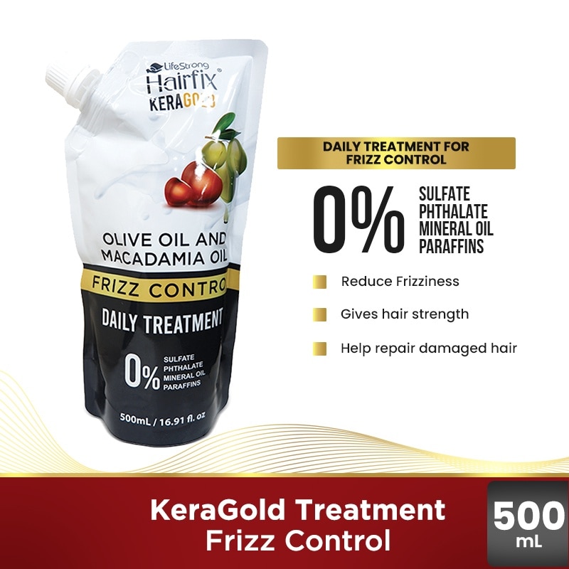 HAIRFIX Keragold Olive and Macadamia Oil Frizz Control Treatment 500ml