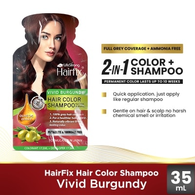 HAIRFIX HAIRFIX Hair Color Shampoo 35ml Vivid Burgundy