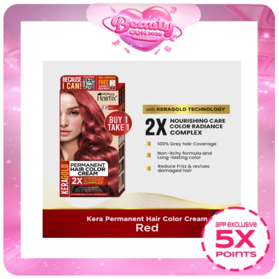 HAIRFIX - Hairfix Keragold Permanent Hair Color Cream Kit 120Ml  Red