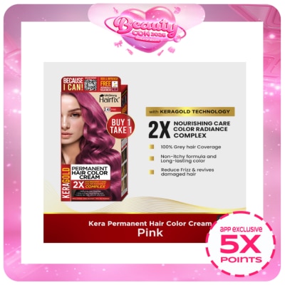 HAIRFIX - Hairfix Keragold Permanent Hair Color Cream Kit 120Ml  Pink