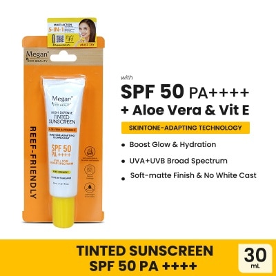 MEGAN MEGAN Eco Beauty High Defense Tinted Sunscreen SPF 50 ++++