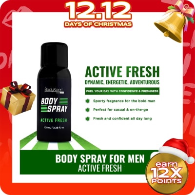 BODYXPERT BODYXPERT Body Spray For Men 100ml Active Fresh
