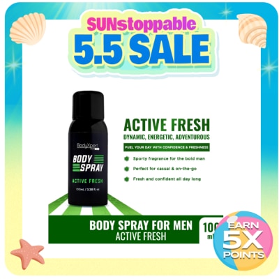 BODYXPERT - BODYXPERT Body Spray For Men 100ml Active Fresh