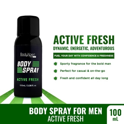 BODYXPERT BODYXPERT Body Spray For Men 100ml Active Fresh