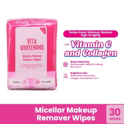 PRETTY SECRET PRETTY SECRET Micellar Makeup Remover Wipes 30s