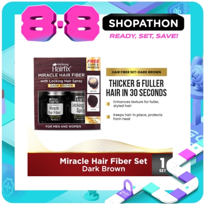 HAIRFIX - HAIRFIX Miracle Hair Fiber Set - Dark Brown image