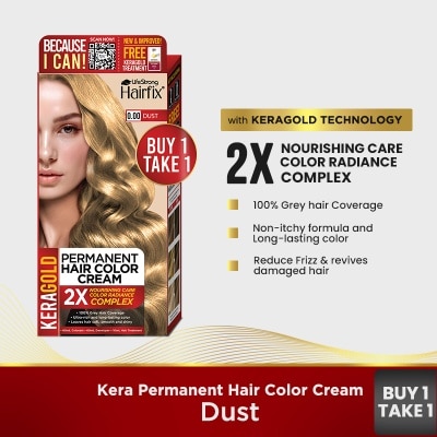 HAIRFIX Hairfix Kera Permanent Hair Color Cream 120Ml   Dust
