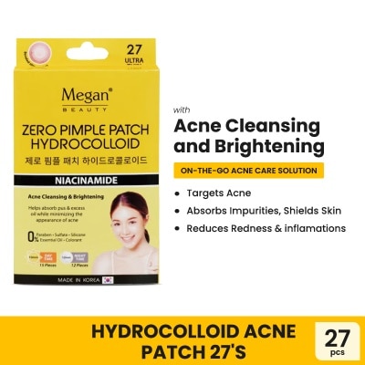 MEGAN MEGAN Hydrocolloid Acne Patch 27s