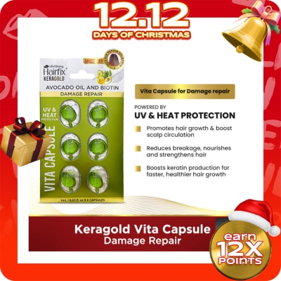 HAIRFIX HAIRFIX Keragold Avocado Oil and Biotin Vita Capsule Damage Repair 1ml x 6s