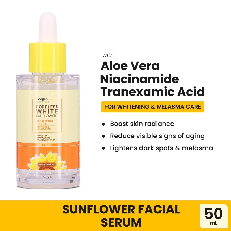 MEGAN Porelss White Sunflower Facial Serum 50ml