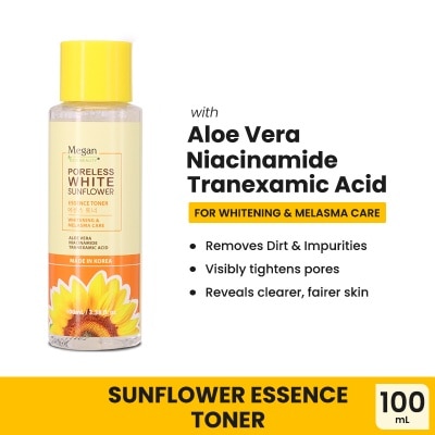 MEGAN MEGAN Poreless White Sunflower Essence Toner 100ml