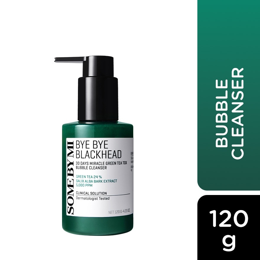 SOME BY MI Bye Bye Blackhead 30 Days Miracle GreenTea Bubble Cleanser 120g