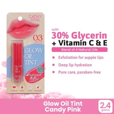 CATHY DOLL, CATHY DOLL Glow Oil Lip Tint Candy Pink #03 2.4g | Watsons ...