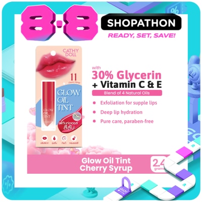 CATHY DOLL - CATHY DOLL Glow Oil Lip Tint Cherry Syrup #11 2.4g image