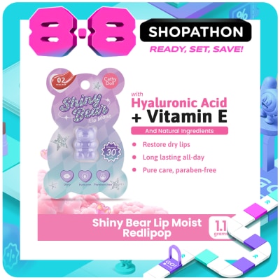 CATHY DOLL - CATHY DOLL Shiny Bear Lip Moist 02 Redlipop 1.1g image