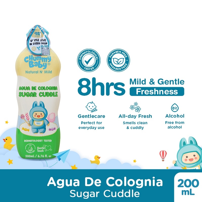 CHUMMY BABY Natural N' Mild Agua De Colognia Sugar Cuddle 200ml
