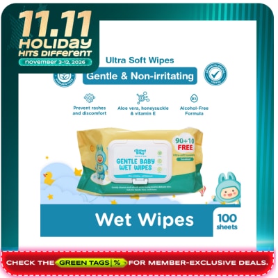 CHUMMY BABY CHUMMY BABY Natural N' Mild Gentle Baby Wet Wipes 100 Sheets image