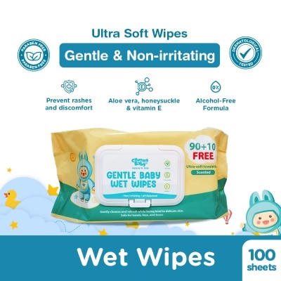 CHUMMY BABY CHUMMY BABY Natural N' Mild Gentle Baby Wet Wipes 100 Sheets