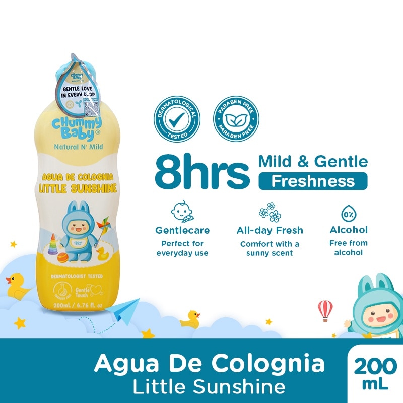 CHUMMY BABY Natural n' Mild Agua De Colognia Little Sunshine 200ml