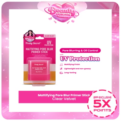 PRETTY SECRET - PRETTY SECRET Mattifying Pore Blur Primer Stick Clear Velvet 10g