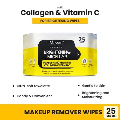 MEGAN MEGAN Beauty Brightening Micellar Remover Wipes 25 Sheets