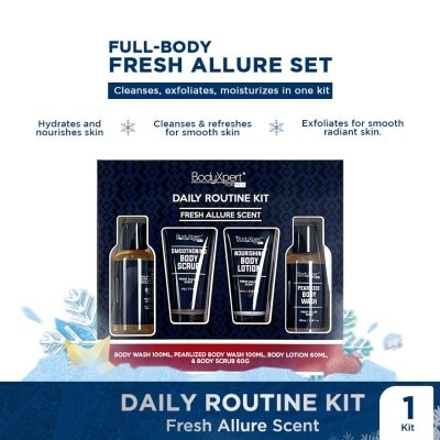 BODYXPERT BODYXPERT FOR MEN Body Wash 2s, Lotion & Scrub Fresh Allure Gift Set