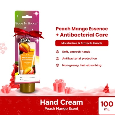 BODY IN BLOOM BODY IN BLOOM Antibacterial Hand Cream Peach Mango Scent 100ml Gift Set