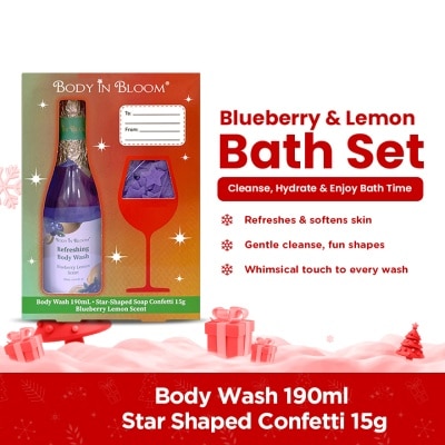 BODY IN BLOOM BODY IN BLOOM Body Wash Blueberry Lemon Scent Gift Set