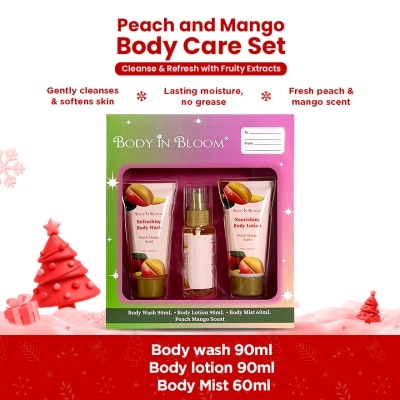 BODY IN BLOOM BODY IN BLOOM Body Care Peach Mango Scent 90ml x 60ml Gift Set