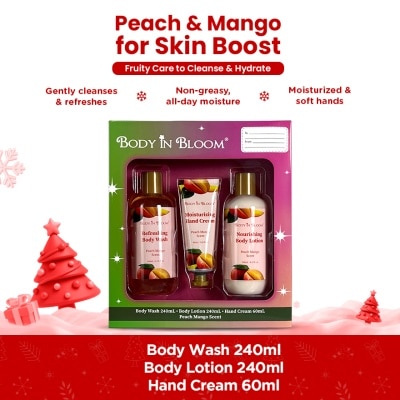 BODY IN BLOOM BODY IN BLOOM Body Care Peach Mango Scent Gift Set