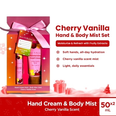 BODY IN BLOOM BODY IN BLOOM Hand Cream & Body Mist Cherry Vanilla Gift Set