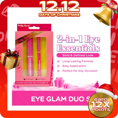 PRETTY SECRET PRETTY SECRET Eye Glam Duo Mascara & Eyeliner Gift Set