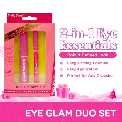 PRETTY SECRET PRETTY SECRET Eye Glam Duo Mascara & Eyeliner Gift Set