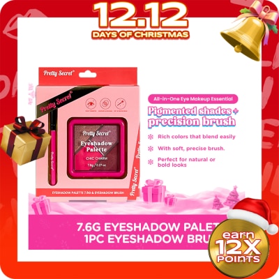 PRETTY SECRET PRETTY SECRET Quad Eyeshadow & Brush Gift Set
