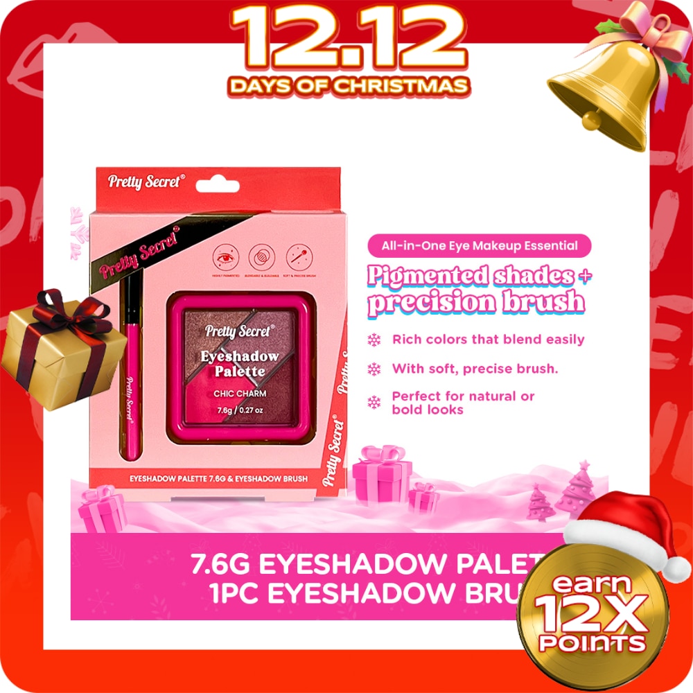 PRETTY SECRET Quad Eyeshadow & Brush Gift Set