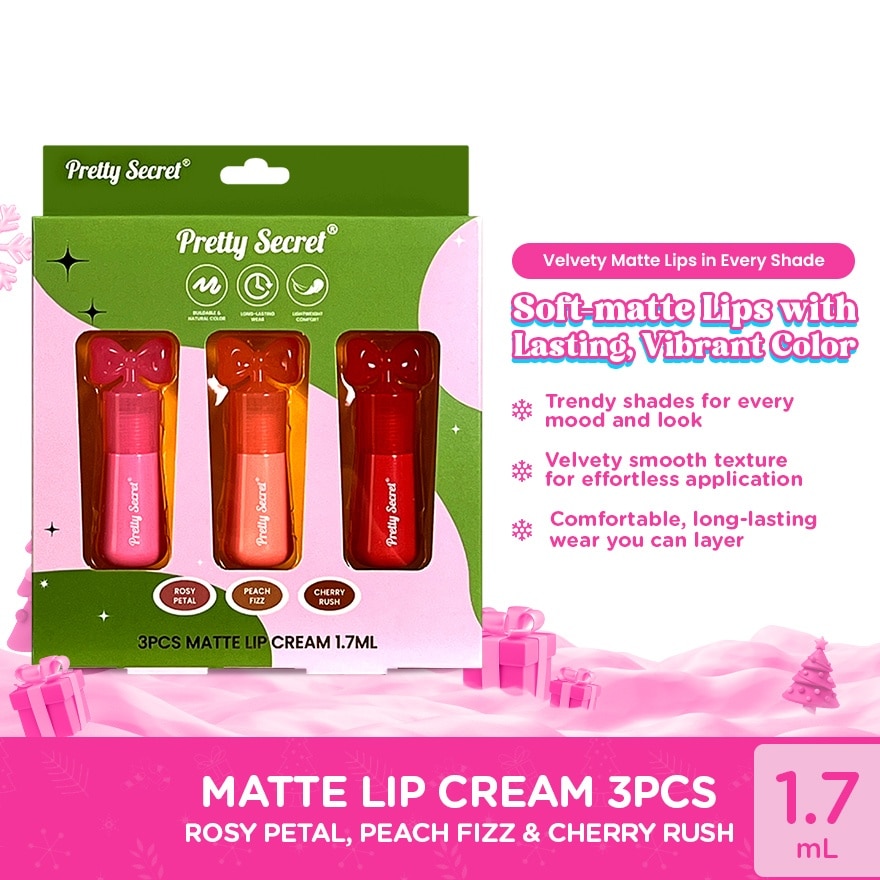 PRETTY SECRET Matte Lip Cream Gift Set