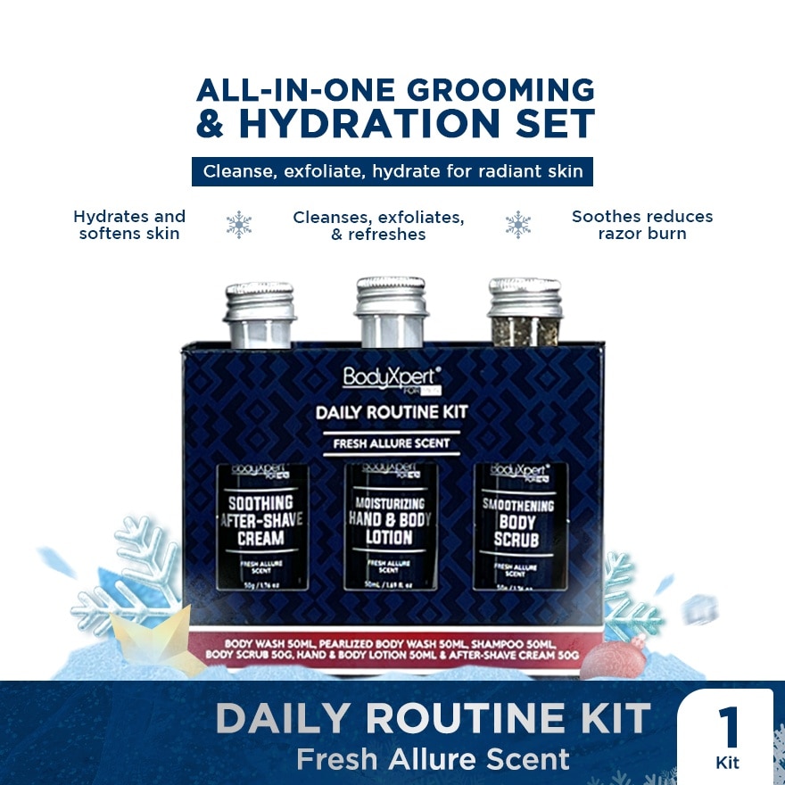 BODYXPERT Daily Routine Kit Fresh Allure Scent Bodycare 50ml Gift Set