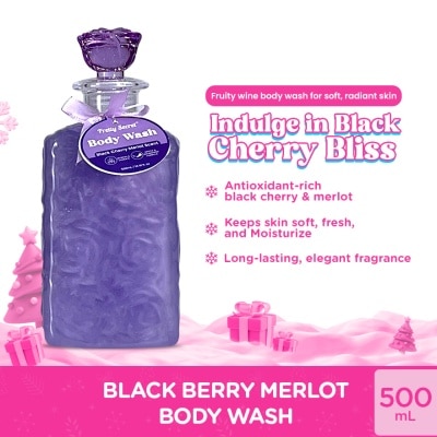 PRETTY SECRET PRETTY SECRET Black Cherry Merlot Body Wash 500ml Gift Set
