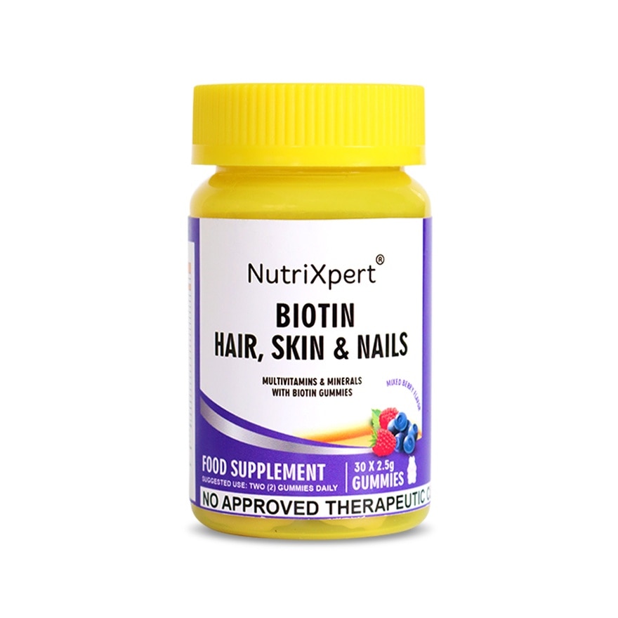NUTRIXPERT Hair Skin & Nails 5000mcg Biotin Gummies 30s