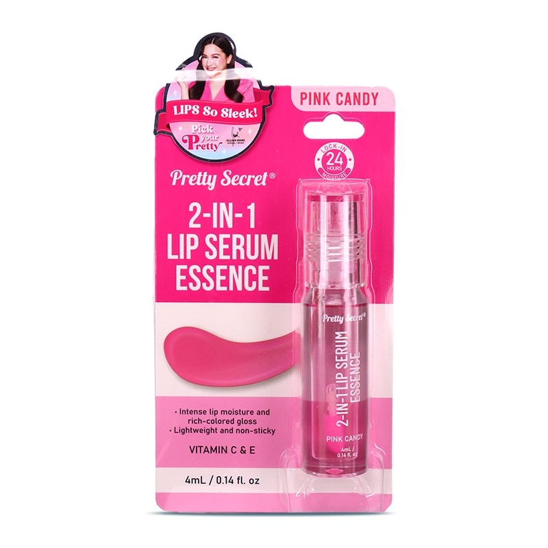 PRETTY SECRET 2-in-1 Lip Serum Essence Pink Candy 4ml