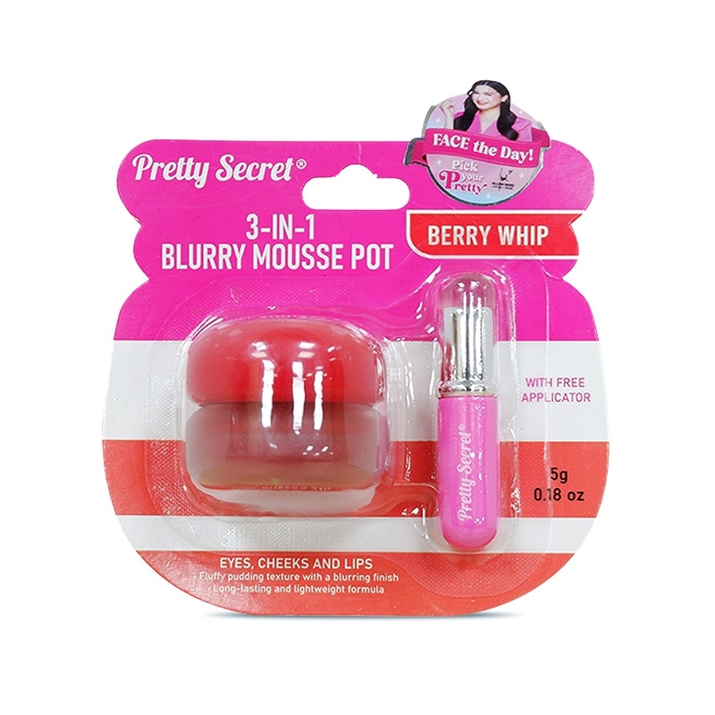 PRETTY SECRET 3in1 Blurry Mousse Pot Berry Whip 5g