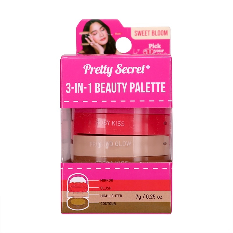 PRETTY SECRET 3-in-1 Beauty Palette Sweet Bloom 7g