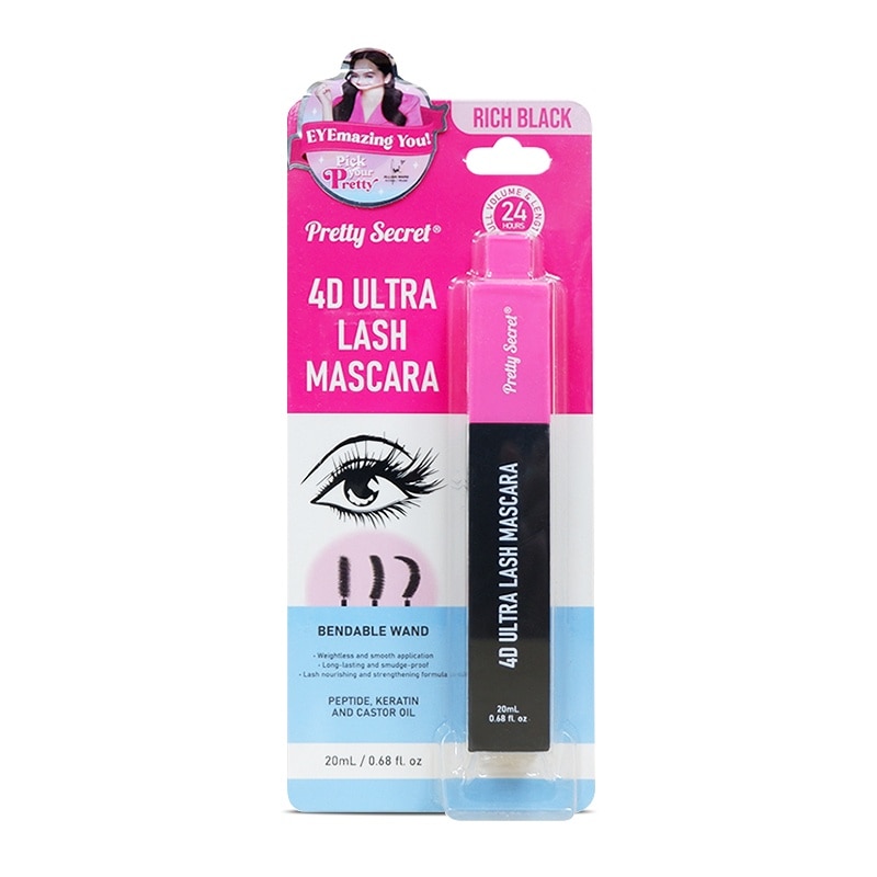PRETTY SECRET 4D Ultra Lash Mascara Rich Black 20ml