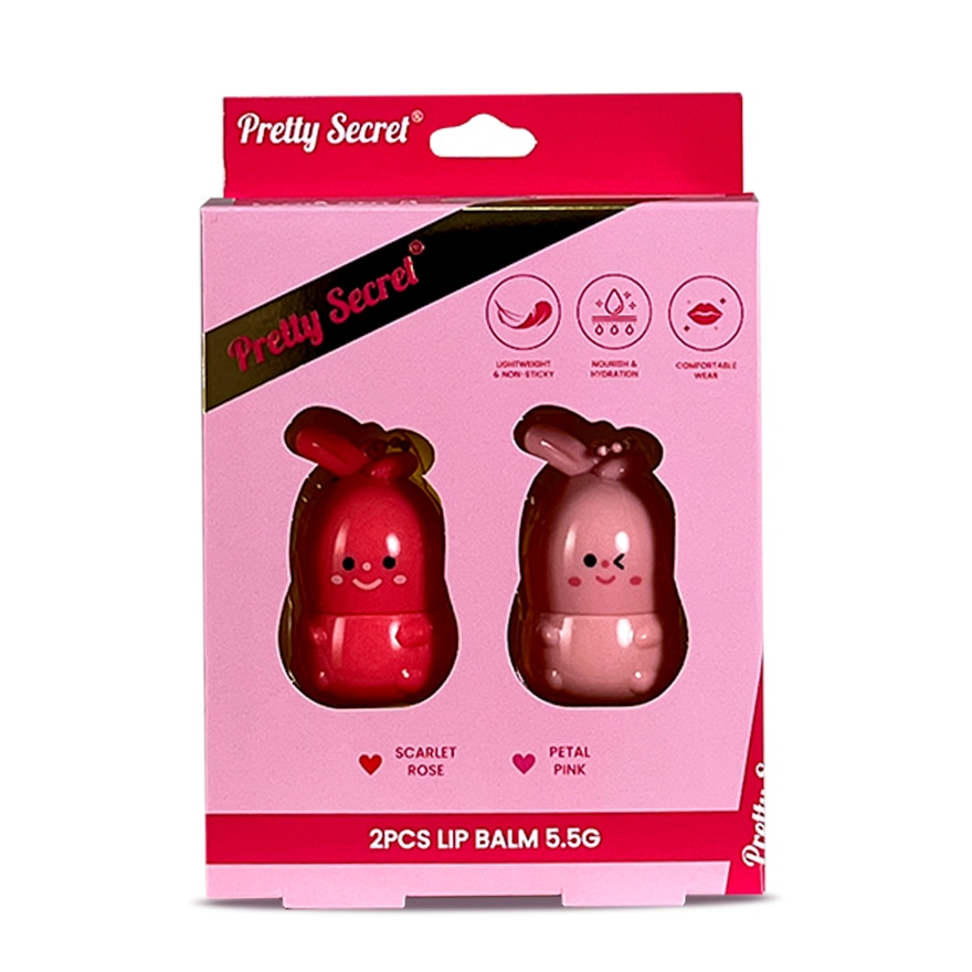 PRETTY SECRET Bear Lip Balm with Chain Gift Set