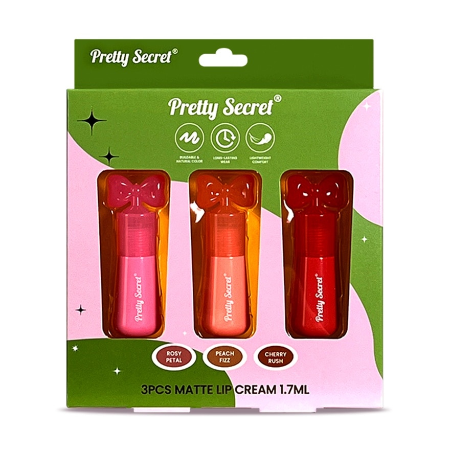 PRETTY SECRET Matte Lip Cream Gift Set