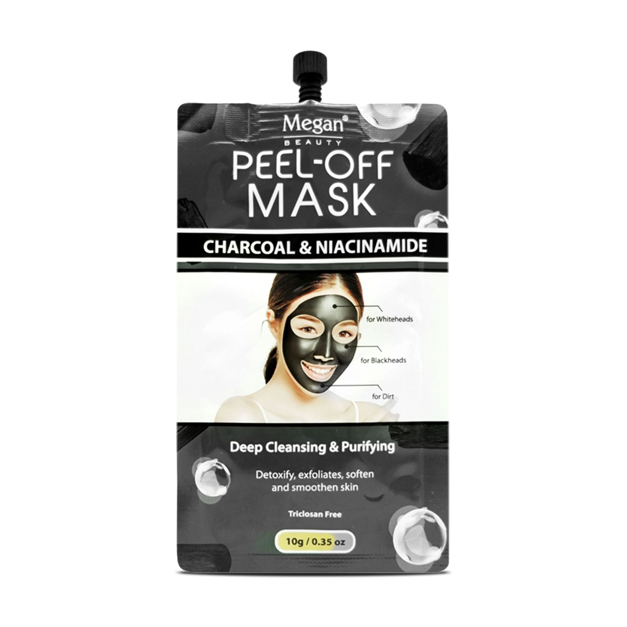 MEGAN Beauty Peel Off Mask Charcoal N Niacinamide 10g
