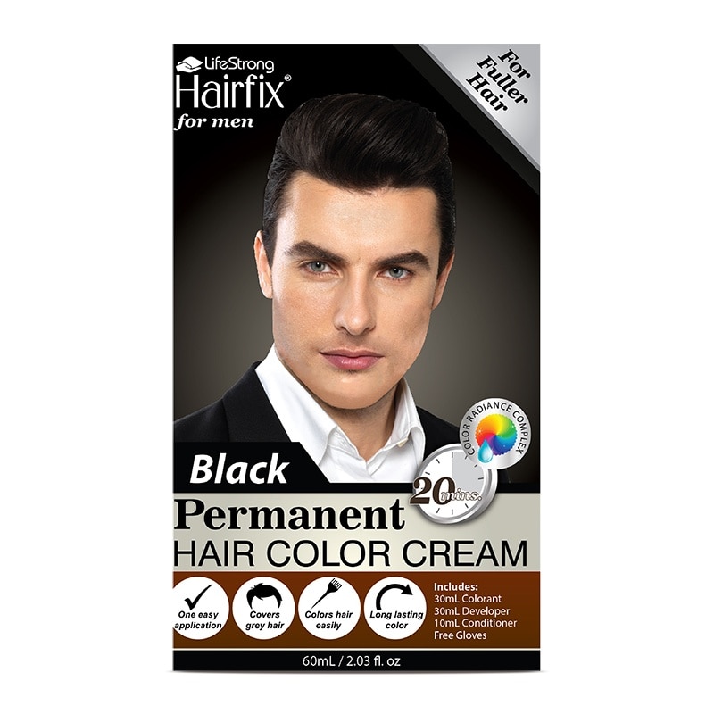 Black Hair Color Cream Men 60ml