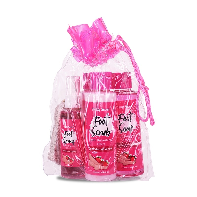 Strawberry and Vanilla Foot Pack with Pumice 4 x 120ml