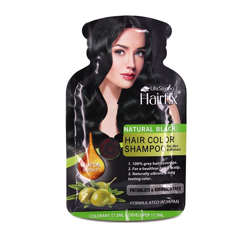 Natural Black Hair Color Shampoo 35ml